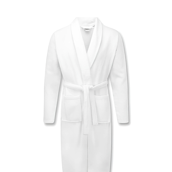Bath Robe for Men Pure White