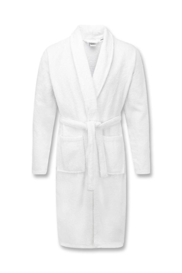 Bath Robe for Men Pure White