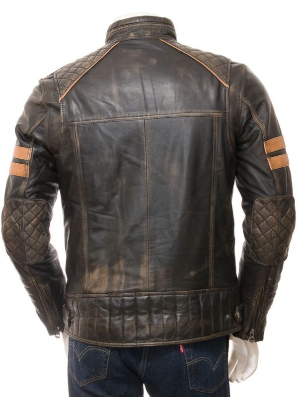 Sheep leather Jacket Rush black for Men - Image 3