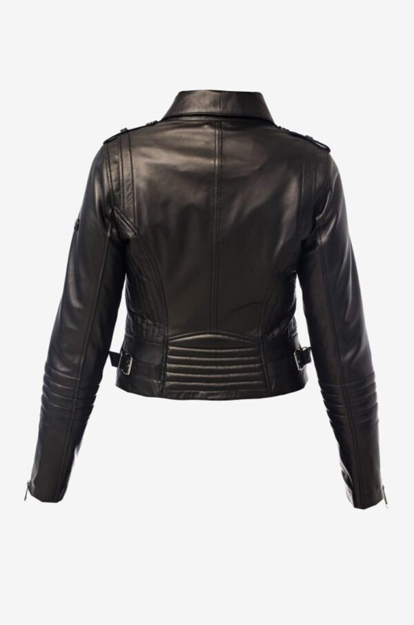 Moto Style Leather Jacket - Image 3